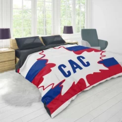 Energetic NHL Hockey Team Montreal Canadiens Duvet Cover 1