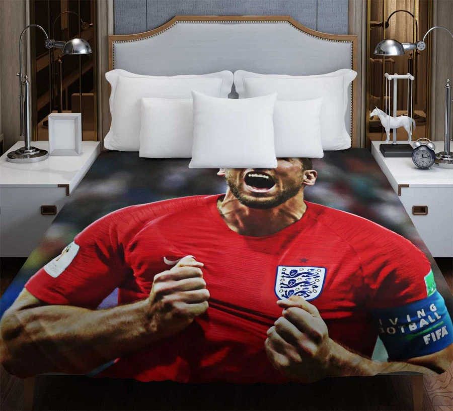 England Captain Harry Kane Football Player Duvet Cover