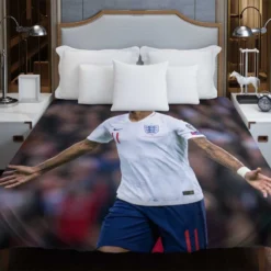 England Football Player Marcus Rashford Duvet Cover