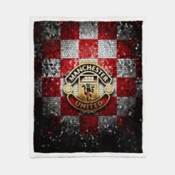 English Soccer Club Manchester United FC Sherpa Fleece Blanket 1