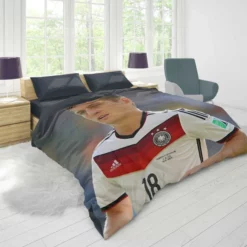 Enthusiastic German Sports Player Toni Kroos Duvet Cover 1