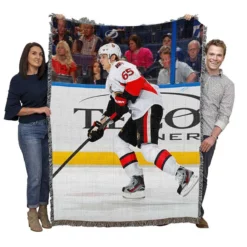 Erik Carlson Professional NHL Hockey Player Woven Blanket