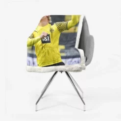 Erling Haaland Powerfull Dortmund BVB Club Player Sherpa Fleece Blanket 2