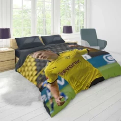 Erling Haaland Strong Dortmund BVB Club Player Duvet Cover 1