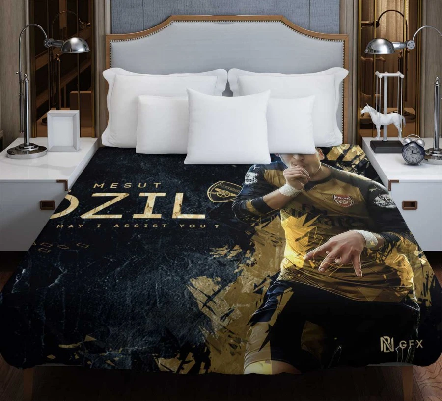 Ethical Arsenal Football Player Mesut Ozil Duvet Cover