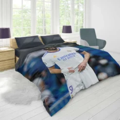 Ethical Football Player Karim Benzema Duvet Cover 1