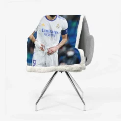 Ethical Football Player Karim Benzema Sherpa Fleece Blanket 2