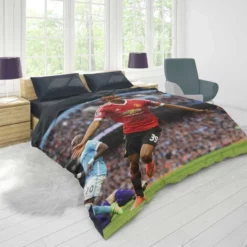 Ethical Football Player Marcus Rashford Duvet Cover 1