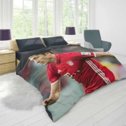 Ethical Football Player Robert Lewandowski Duvet Cover 1