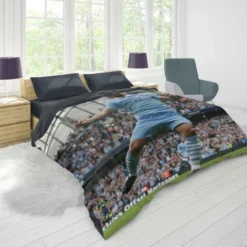 Ethical Football Player Sergio Aguero Duvet Cover 1