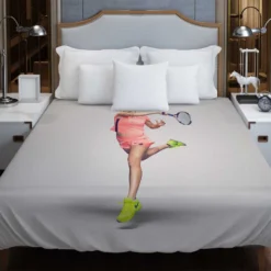 Eugenie Bouchard Top Ranked Tennis Player Duvet Cover
