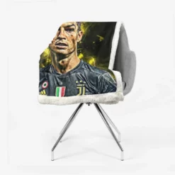 European Cups Footballer Player Cristiano Ronaldo Sherpa Fleece Blanket 2