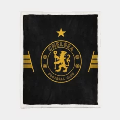 Excellent Chelsea Football Club Logo Sherpa Fleece Blanket 1
