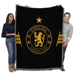 Excellent Chelsea Football Club Logo Woven Blanket