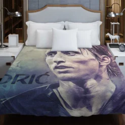 Excellent Croatian Football Player Luka Modric Duvet Cover