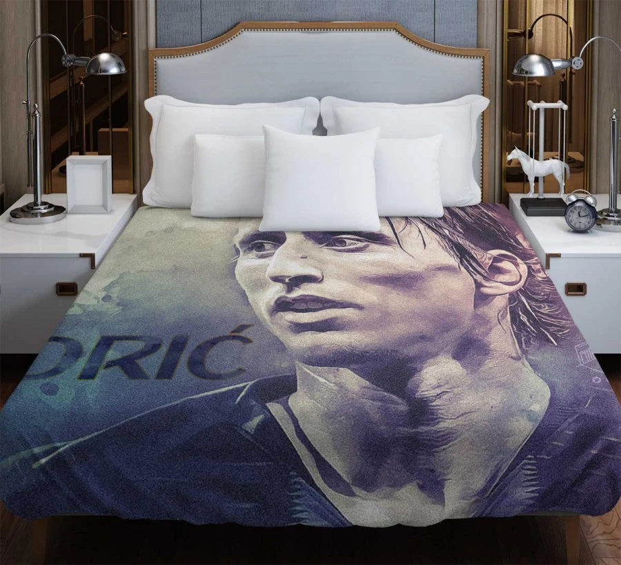 Excellent Croatian Football Player Luka Modric Duvet Cover