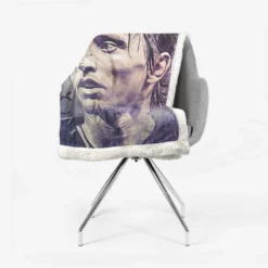 Excellent Croatian Football Player Luka Modric Sherpa Fleece Blanket 2