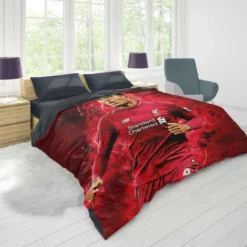 Excellent Dutch Football Player Virgil van Dijk Duvet Cover 1