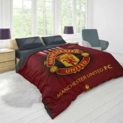 Excellent English Soccer Team Manchester United Logo Duvet Cover 1