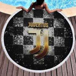 Excellent Football Club Juventus FC Round Beach Towel 1