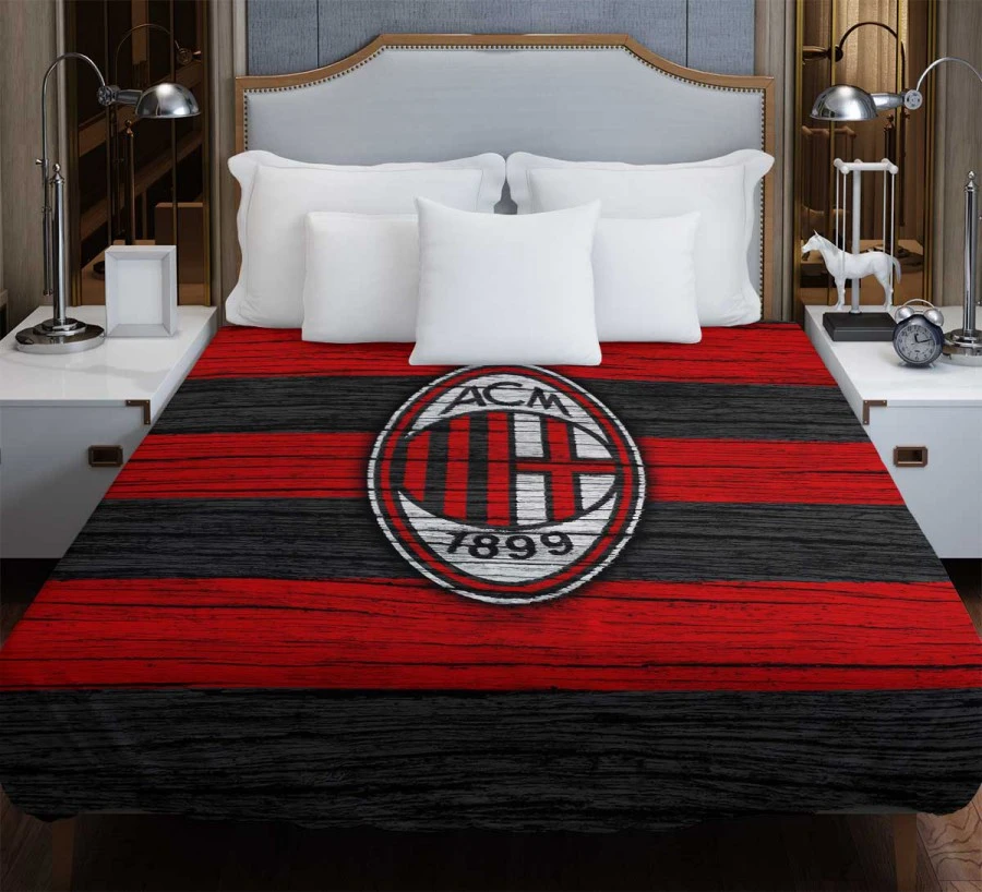 Excellent Football Club in Italy AC Milan Duvet Cover