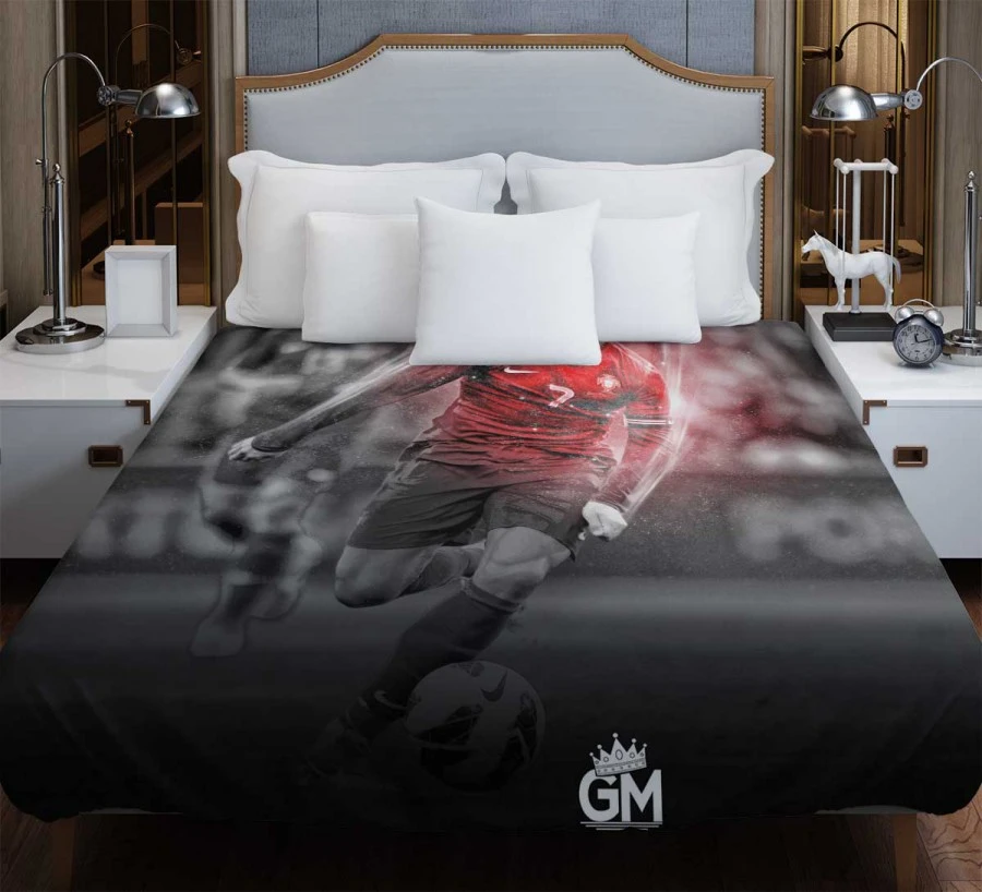 Excellent Juve Football Player Cristiano Ronaldo Duvet Cover