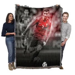 Excellent Juve Football Player Cristiano Ronaldo Woven Blanket