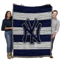 Excellent MLB Team New York Yankees Woven Blanket