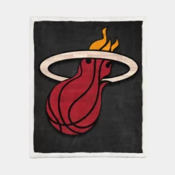 Excellent NBA Basketball Club Miami Heat Sherpa Fleece Blanket 1