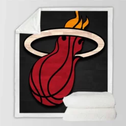 Excellent NBA Basketball Club Miami Heat Sherpa Fleece Blanket
