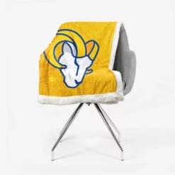 Excellent NFL Football Club Los Angeles Rams Sherpa Fleece Blanket 2