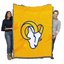Excellent NFL Football Club Los Angeles Rams Woven Blanket