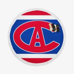 Excellent NHL Hockey Team Montreal Canadiens Round Beach Towel