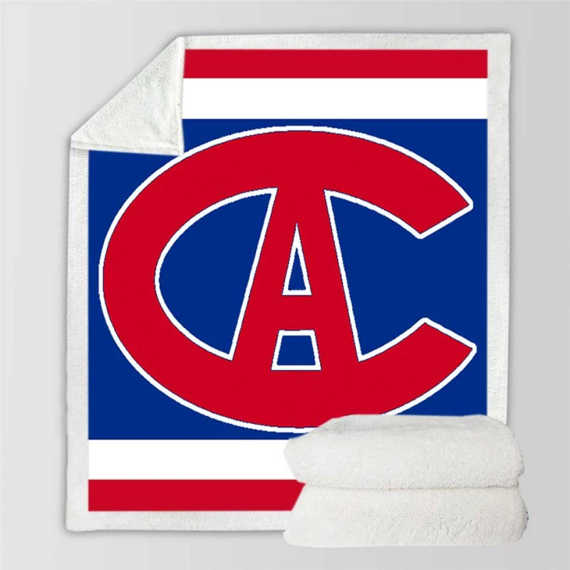 Excellent NHL Hockey Team Montreal Canadiens Sherpa Fleece Blanket