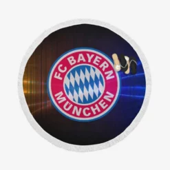 Excellent Soccer Club FC Bayern Munich Round Beach Towel