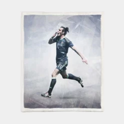 Excellent Welsh Football Player Gareth Bale Sherpa Fleece Blanket 1