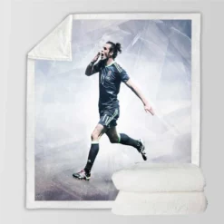Excellent Welsh Football Player Gareth Bale Sherpa Fleece Blanket