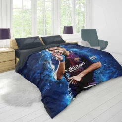 Exciting Barca Football Club Luis Suarez Duvet Cover 1