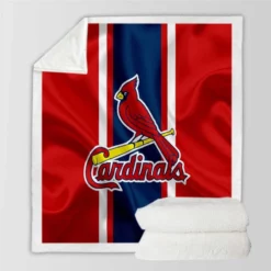 Exciting Baseball Team St Louis Cardinals Sherpa Fleece Blanket