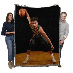 Exciting Basketball Player Trae Young Woven Blanket