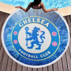Exciting Football Club Chelsea Round Beach Towel 1
