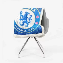 Exciting Football Club Chelsea Sherpa Fleece Blanket 2