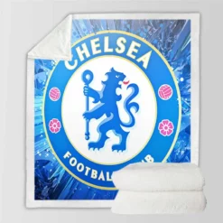 Exciting Football Club Chelsea Sherpa Fleece Blanket