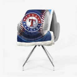 Exciting MLB Club Texas Rangers Sherpa Fleece Blanket 2