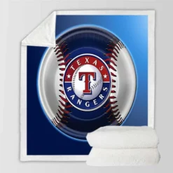 Exciting MLB Club Texas Rangers Sherpa Fleece Blanket