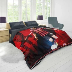 Exciting Midfield Soccer Player Samir Nasri Duvet Cover 1