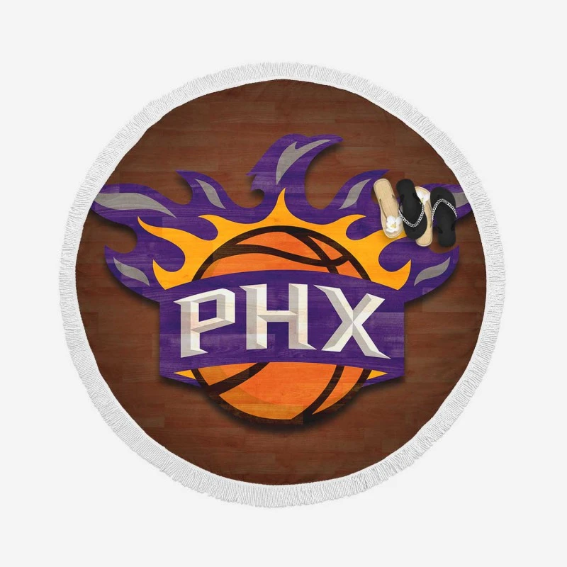 Exciting NBA Basketball Team Phoenix Suns Round Beach Towel
