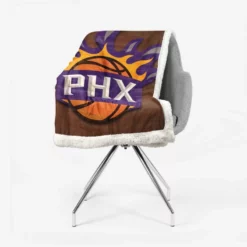 Exciting NBA Basketball Team Phoenix Suns Sherpa Fleece Blanket 2