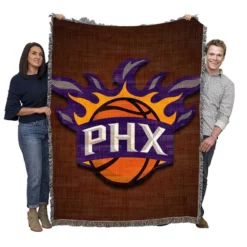 Exciting NBA Basketball Team Phoenix Suns Woven Blanket