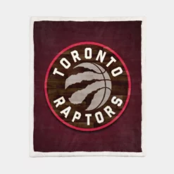 Exciting NBA Basketball Team Toronto Raptors Sherpa Fleece Blanket 1